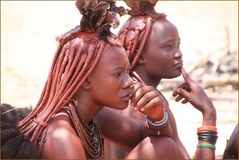 2 Frauen Himba Namibia Na-40col +6Fotos