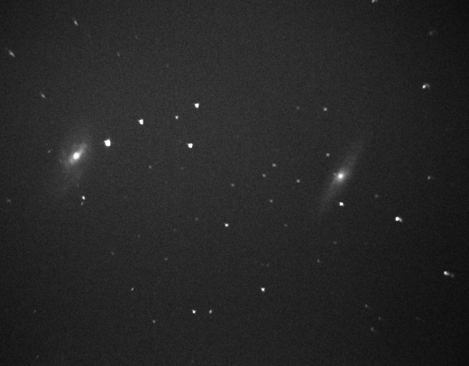 2 Galaxien im Sternbild Löwen