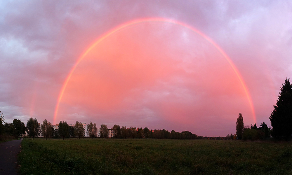 2 Minuten nach Sonnenuntergang