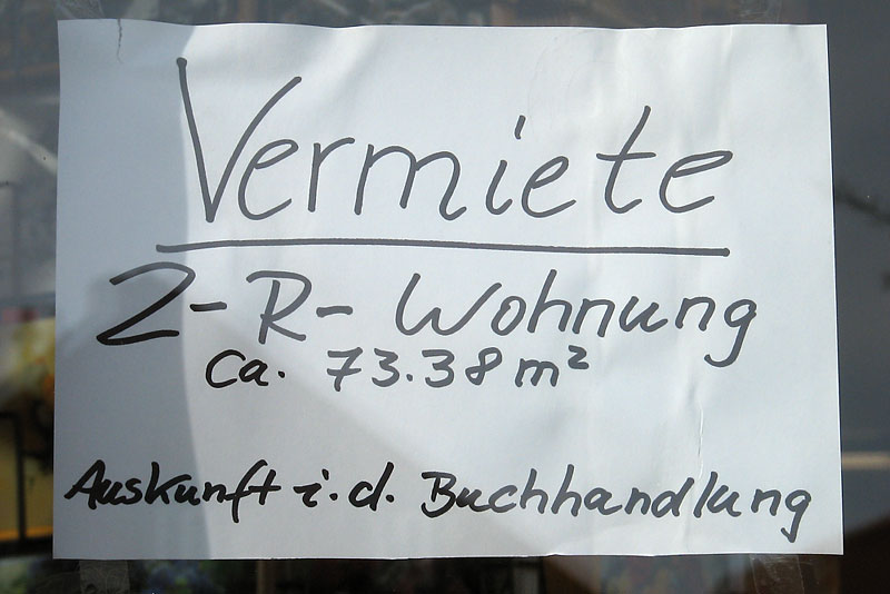 2-R-Wohnung: Schade dass die Größenangaben immer nur so ungenau sind! ;-)