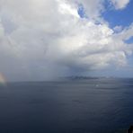 2 Regenbögen vor Oia (Santorini)