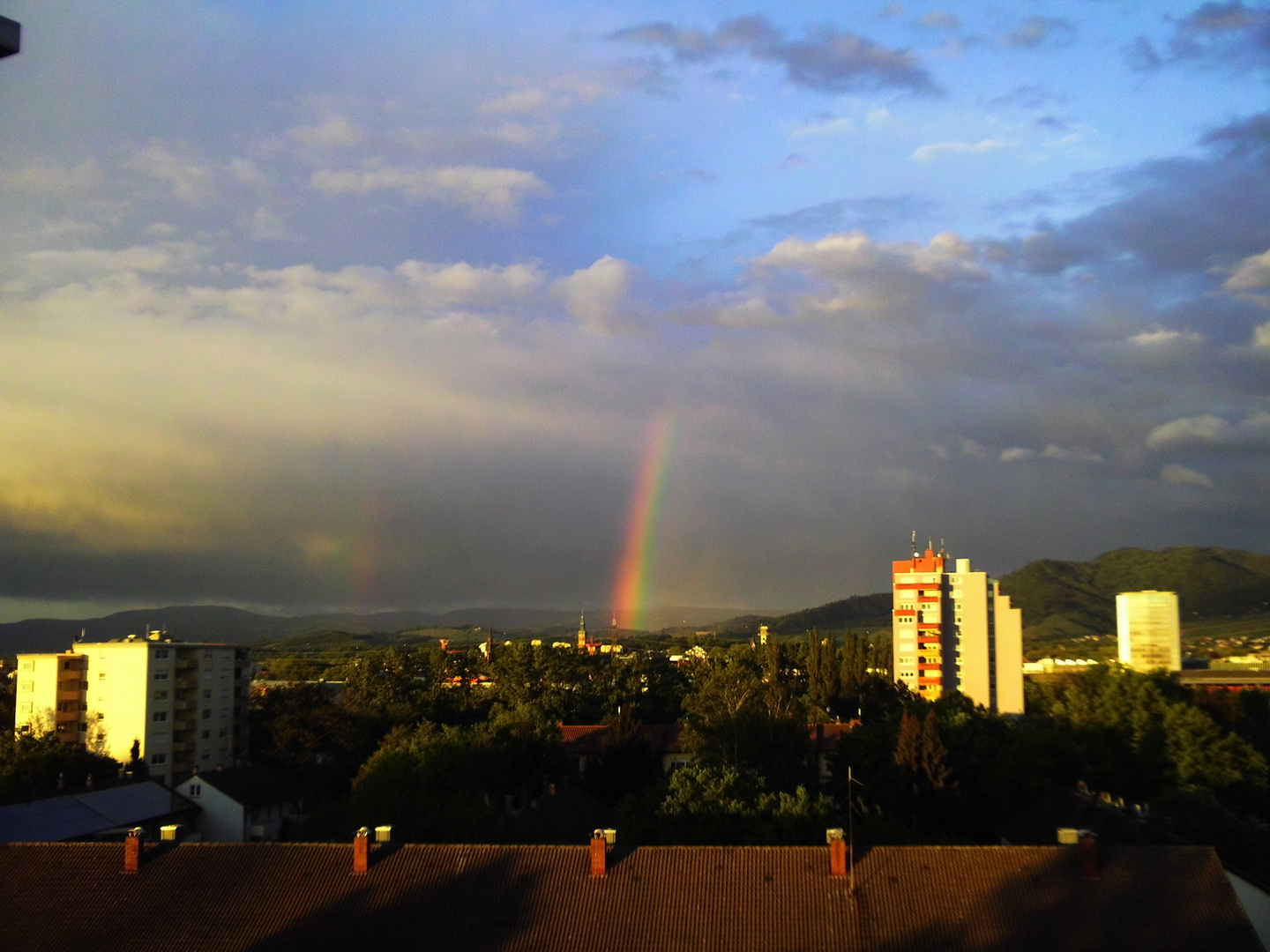 2 regenbogen über Offenburg