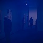2 straight through Yve Klein`s "Blue" Neue Nationalgalerie