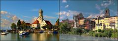 2 x Wasserburg = ein Name, zwei Orte am Wasser