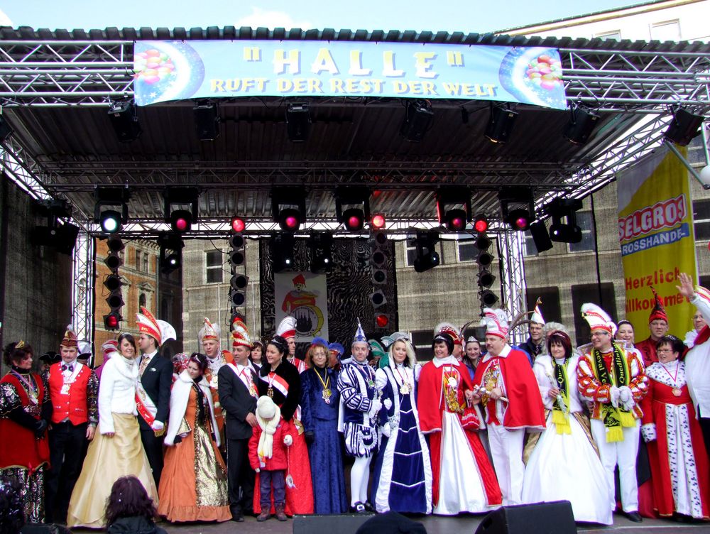 20 Prinzenpaare 2012 Rosenmontagsbühne Halle/S