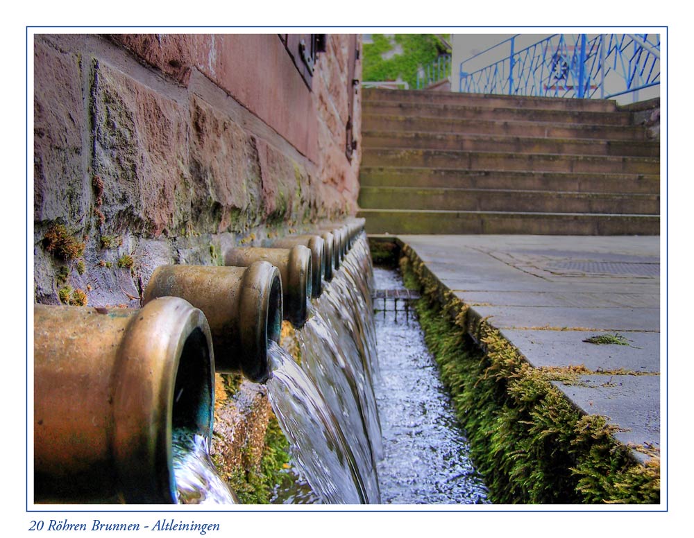 20 Röhren Brunnen Altleiningen