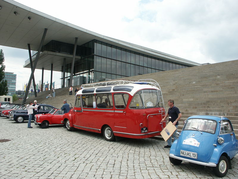 2000 km durch Deutschland in Dresden ! Opel Panoramabus bj 1959