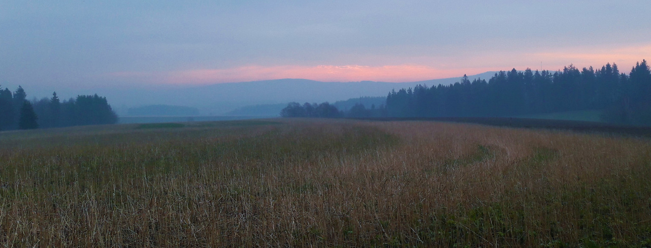 20.03.2020 Kalendarischer Frühlingsanfang Blickrichtung Kornberg Fichtelgebirge