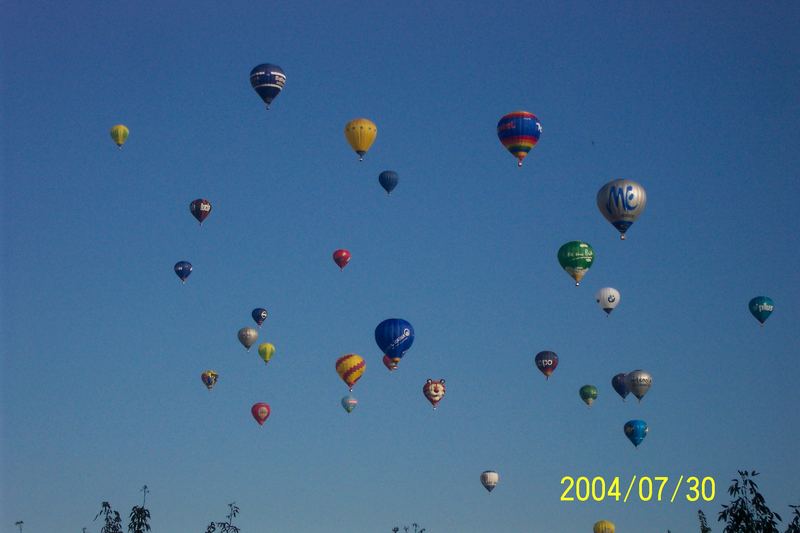 2004 da flogen die Ballons reichlich über Leipzig,