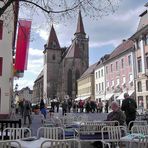 20050421  Durchblick am Markt in Ansbach  mit Erinnerungswert