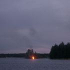 20050624  ARCHIV  Finnland  (2) Sonnwendfeuer See 