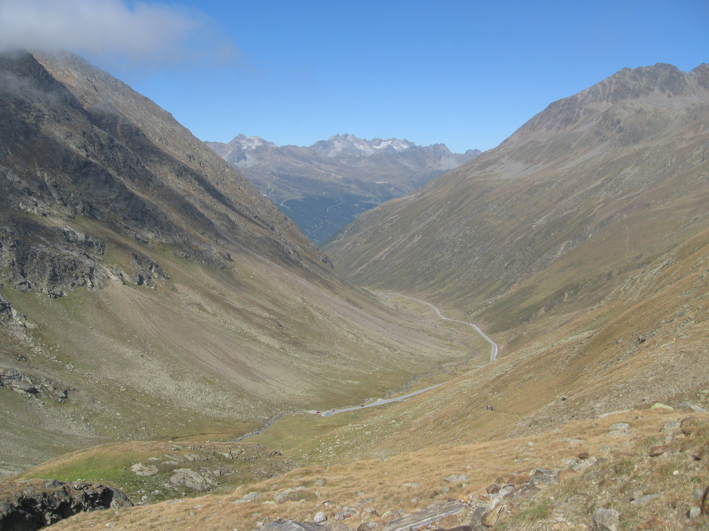 2011 Timmelsjoch Ötztal in Blickrichtung Österreich auf ca. 2700m