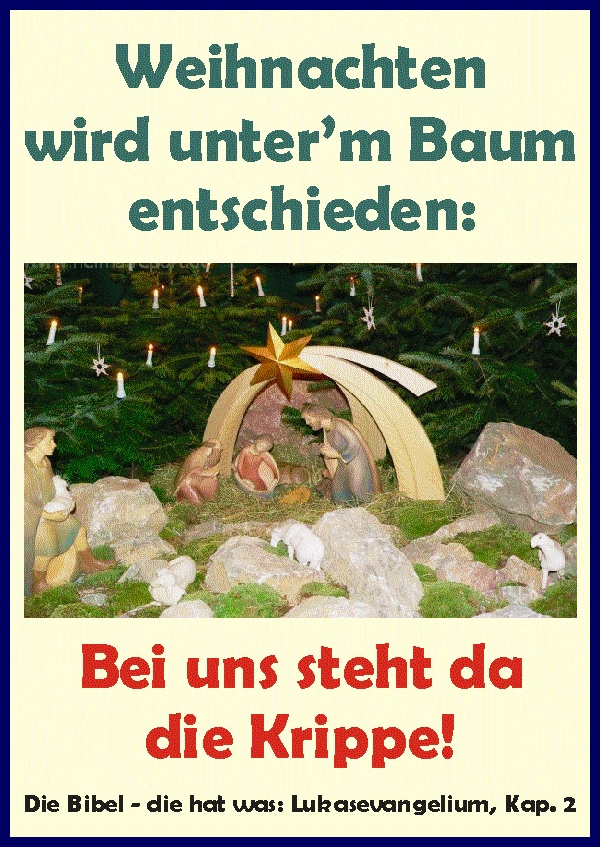 2011 Weihnachten ...unter'm Baum entschieden?