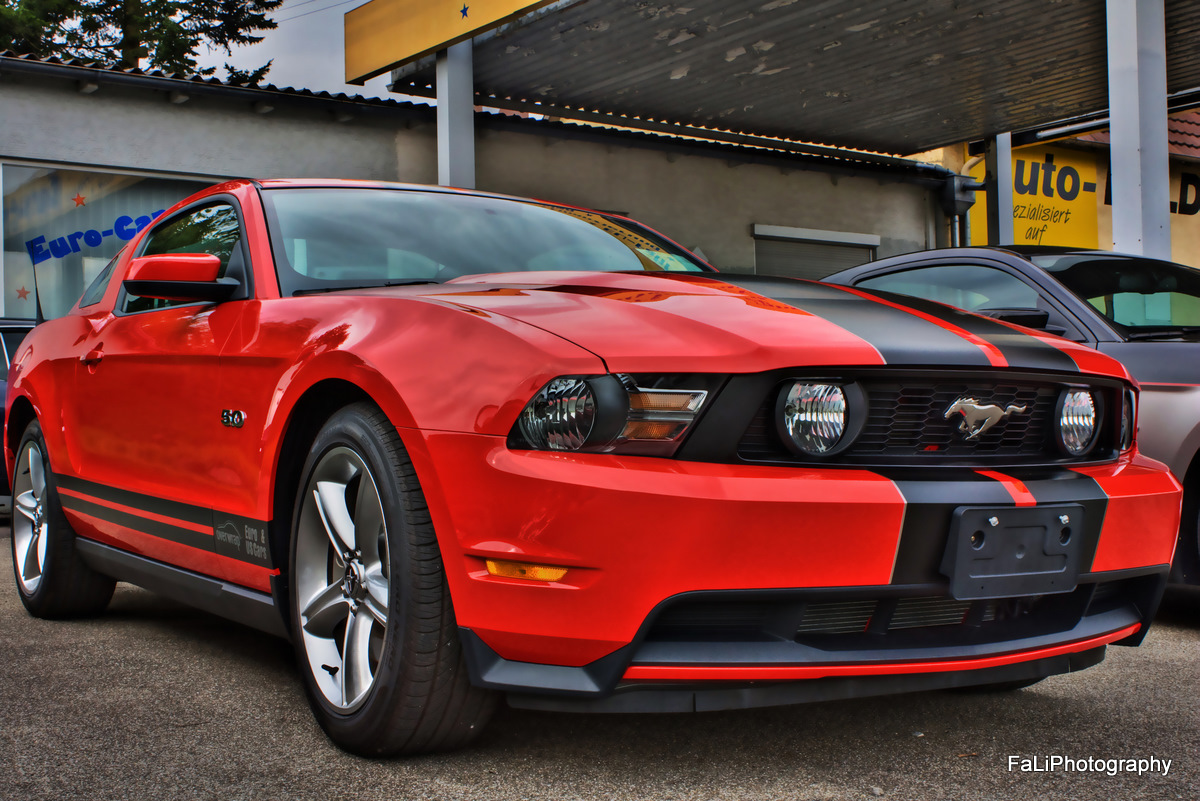 2011er Ford Mustang GT V8 black stripe