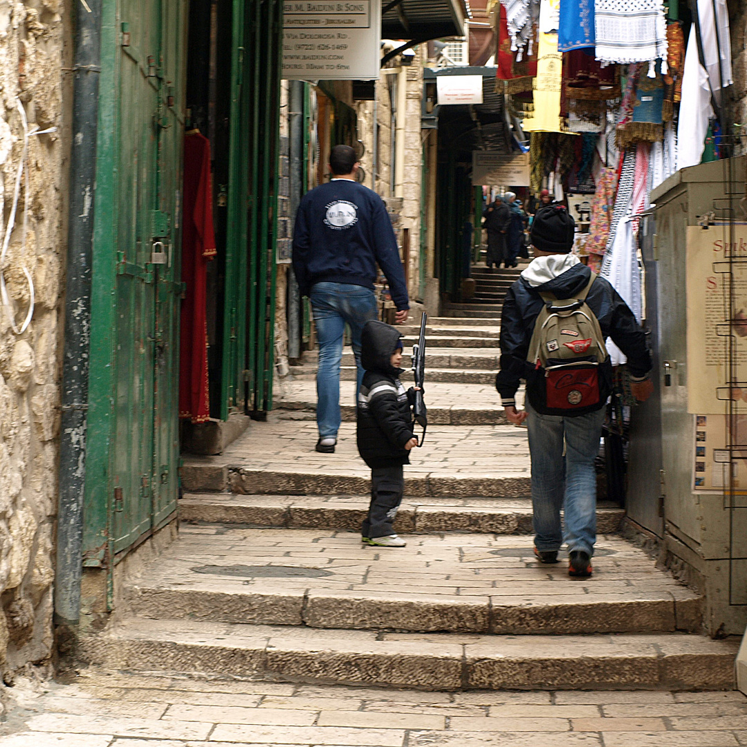 2012, Altstadt von Jerusalem. Kindheit, Gewalt und Normalität.