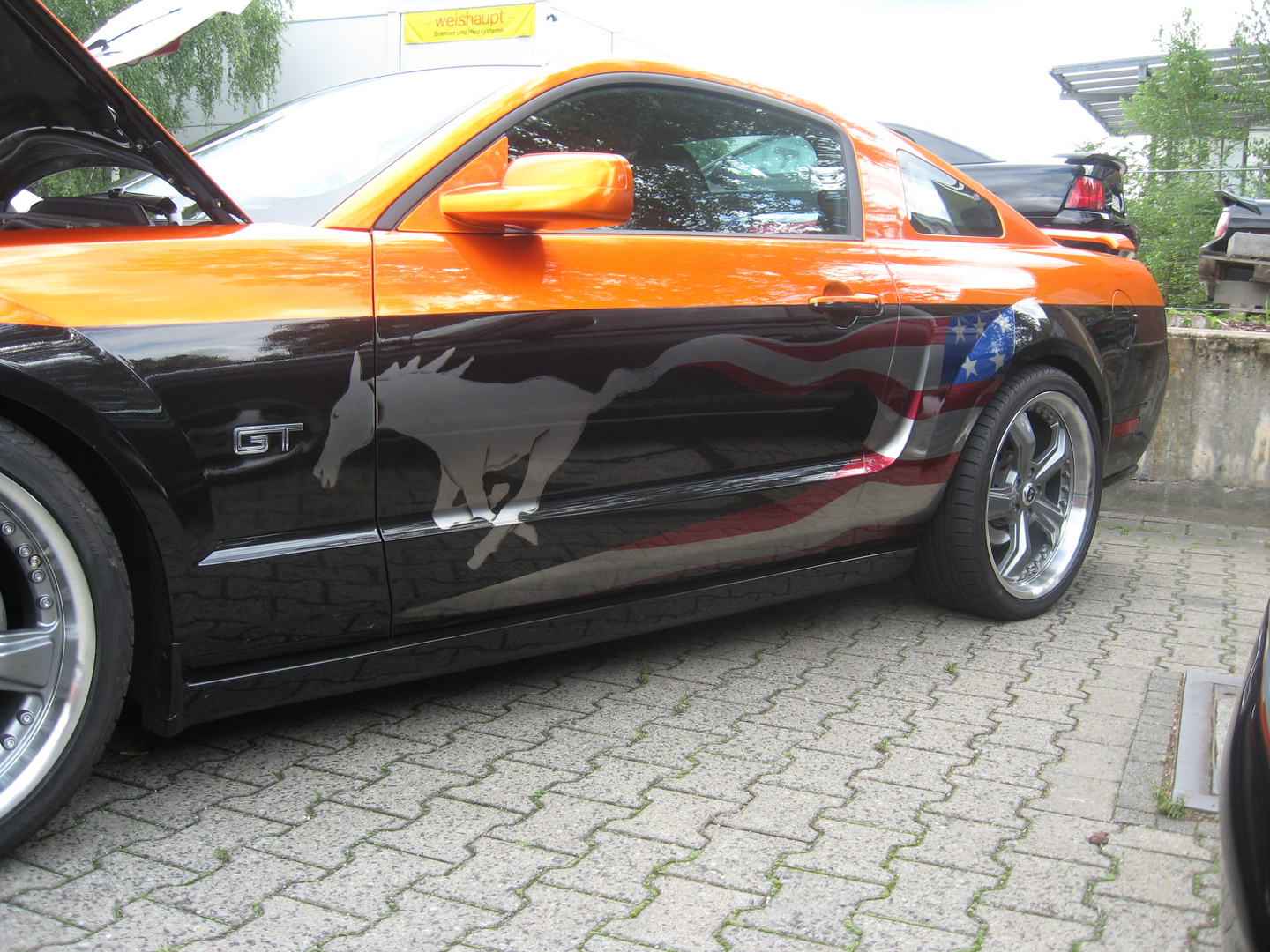 2012 Ford Mustang Treffen in der Classic-Stadt-Ffm schöne Sonderlackierung