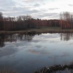 20.1.2020 Spiegeltag. Farbige Wolken im Wasser 