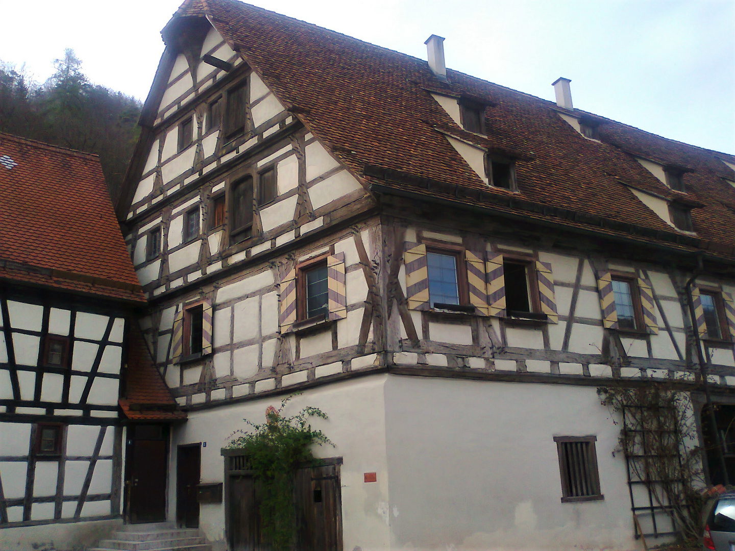 20120425  ARCHIV  :  Imposante Holznägel in Blaubeuren 