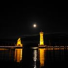 2013-06-23 - Vollmond über der Hafeneinfahrt