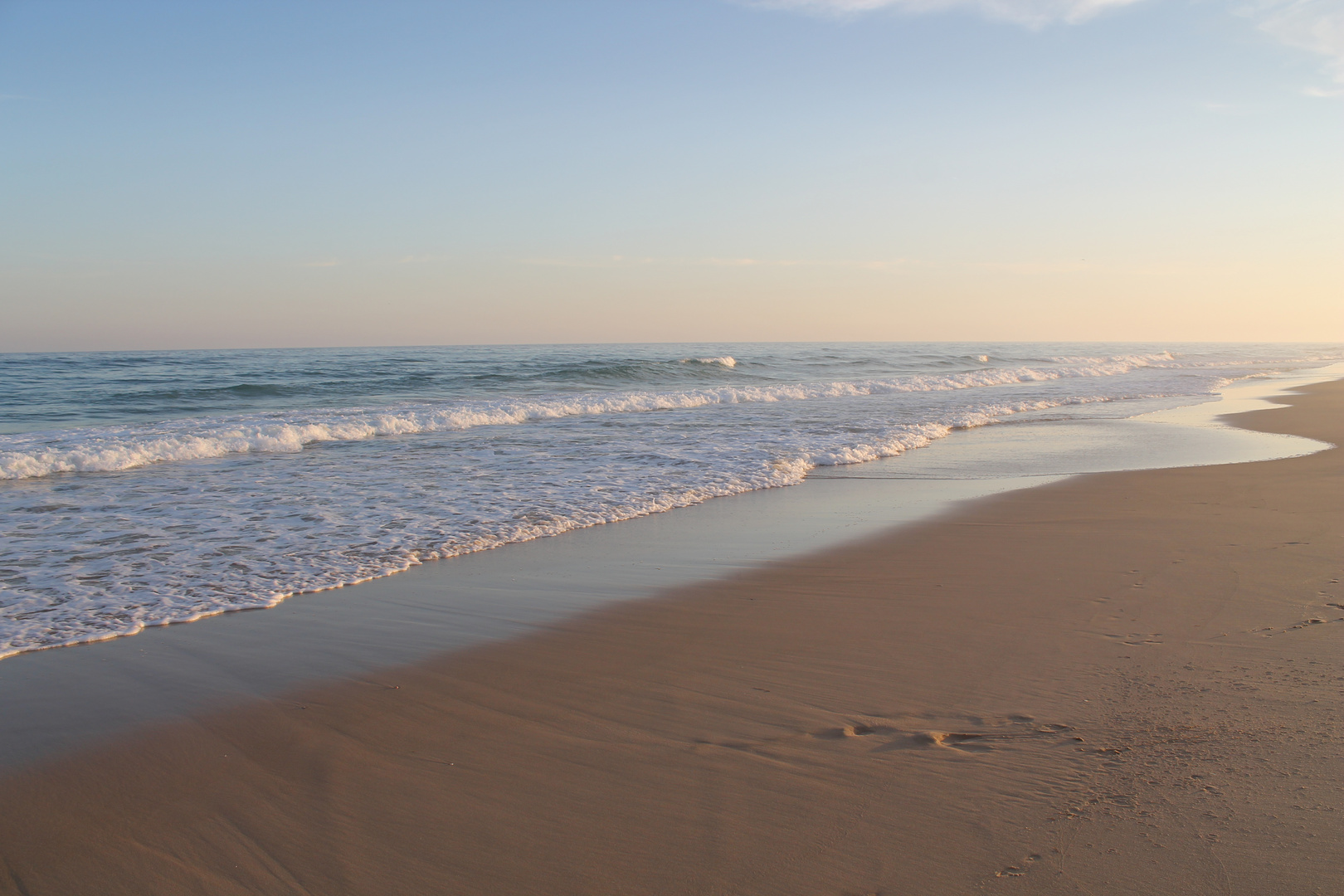 2013 Motorradurlaub abendlicher Strandausflug an der Algarve