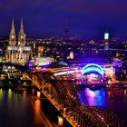 2014-01-01 Kölner Dom Bei Dunkelheit vom LVR Turm