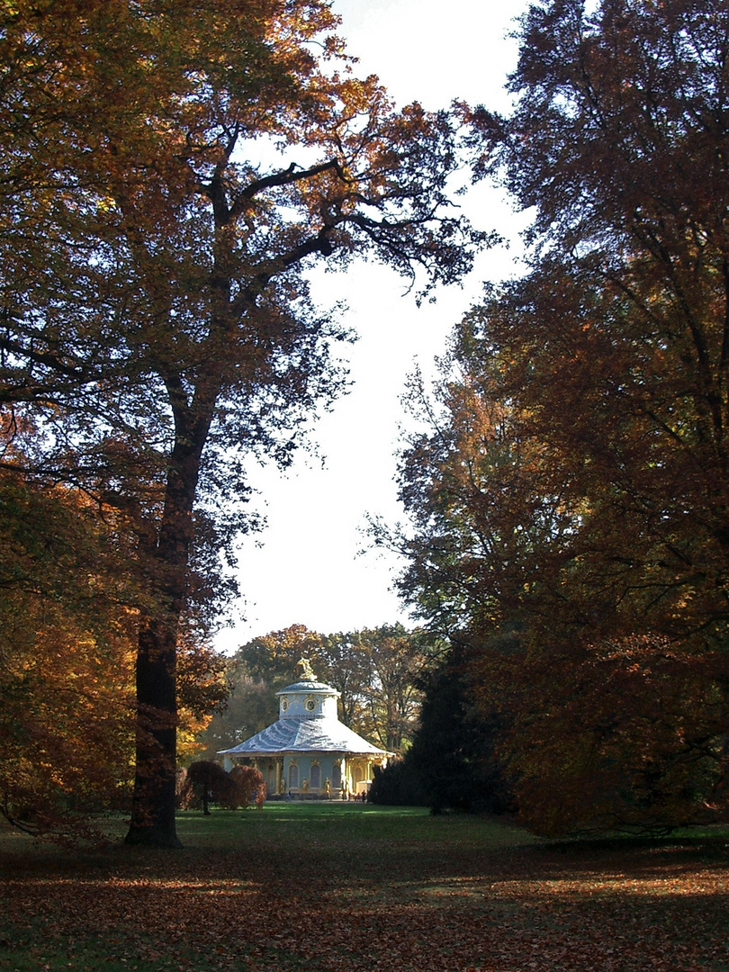 20140319  ARCHIV   Potsdam Schlosspark Sanssouci Durchblick zumTeehaus