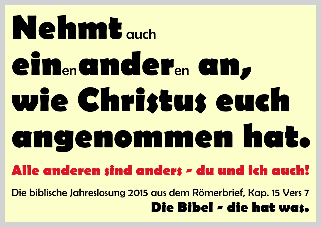 2015 Biblische Jahreslosung