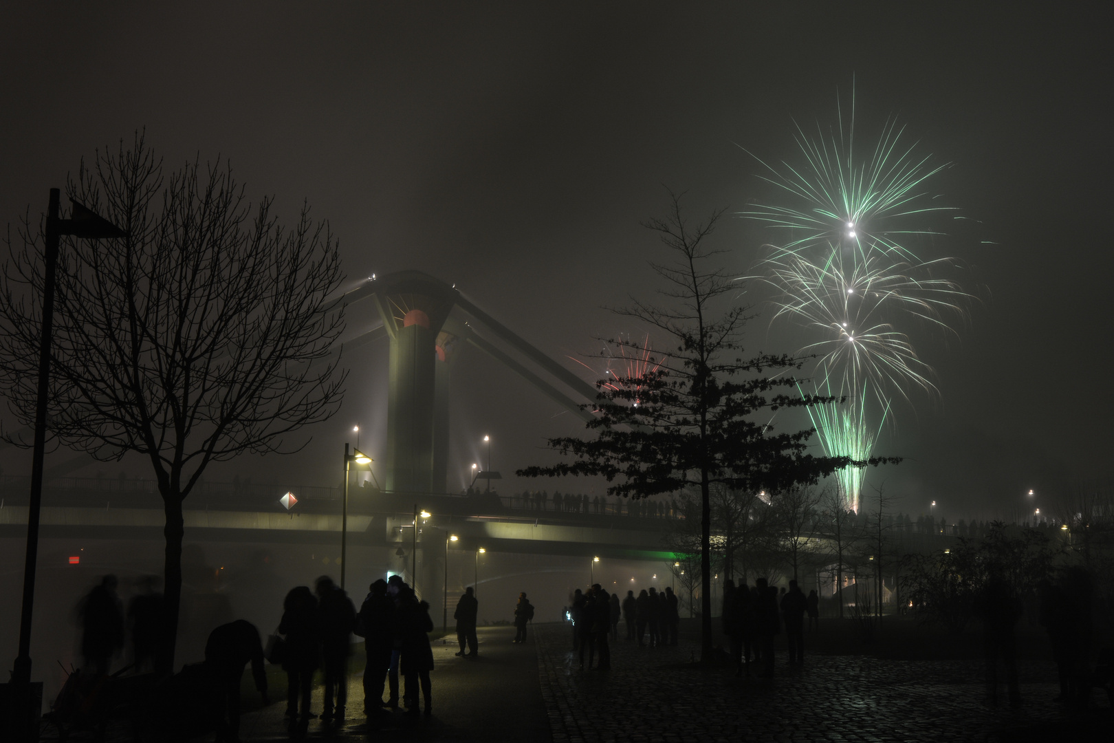 2015/16 Silvesterfeuerwerk in Frankfurt an der Weseler Werft