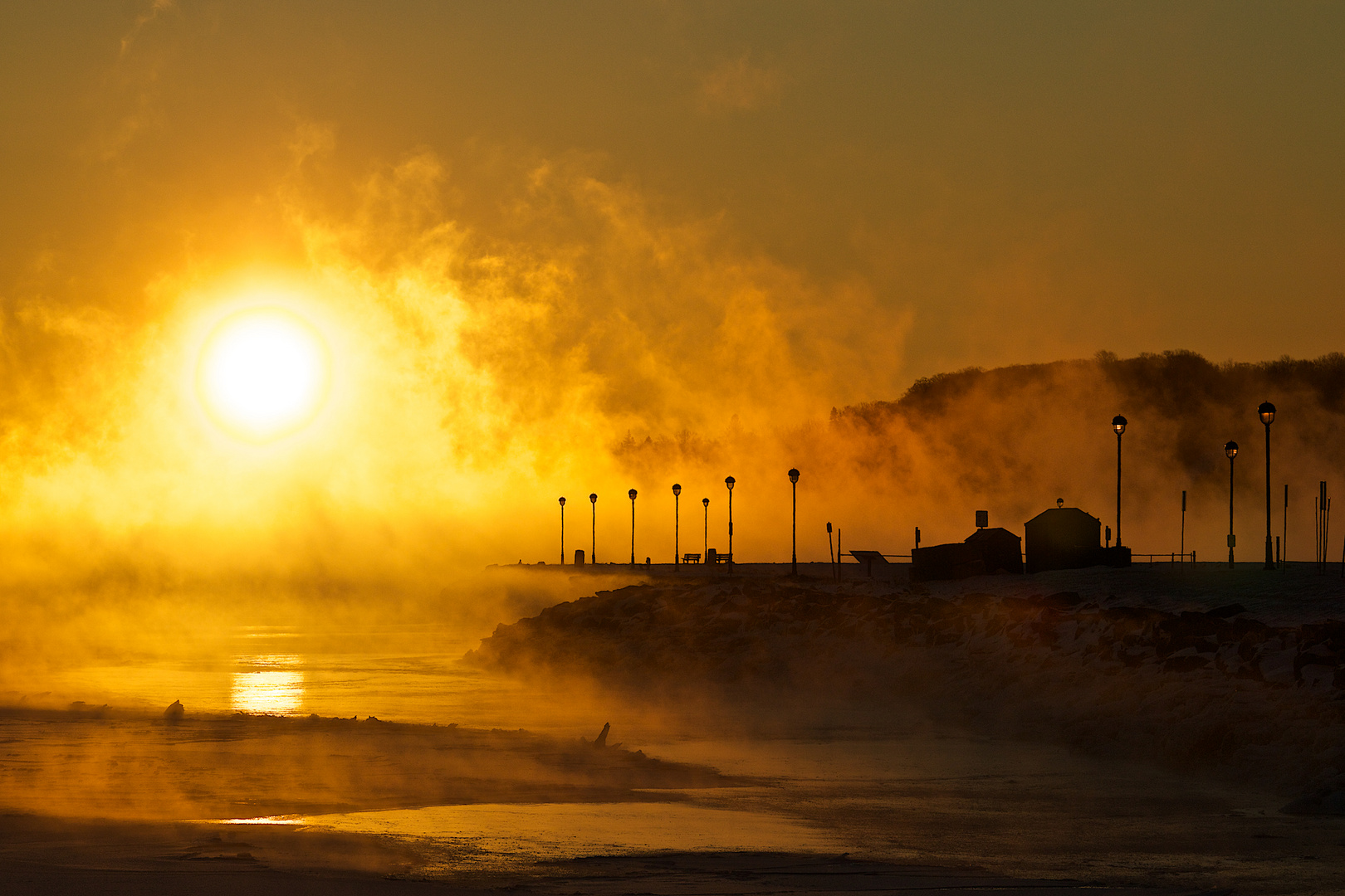 20161216 à 073840 Lever du jour . photo et image nature, hiver