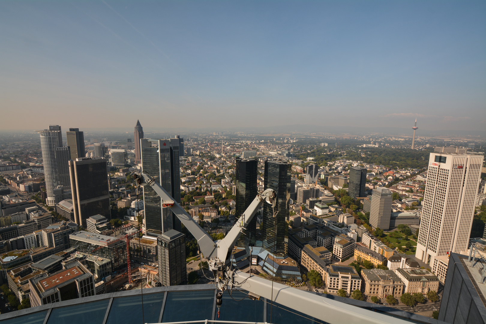 2016 Blick vom Maintower in Frankfurt Richtung Westend