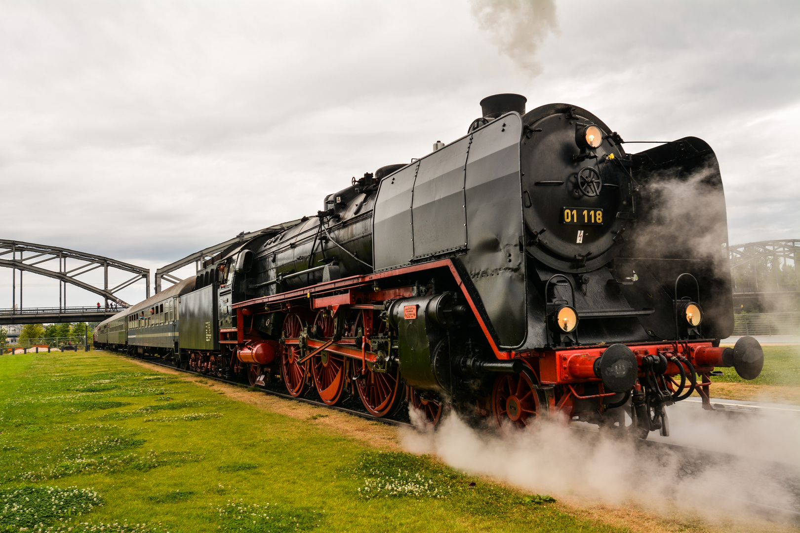 2016 Historische Eisenbahn an der Ruhrorter Werft in Frankfurt