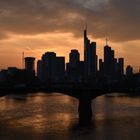 2017 Abendrot über Frankfurt 