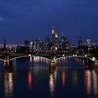 2017 Frankfurt: Alte Brücke in der Blauen Stunde