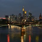 2017 Frankfurt in der Abenddämmerung