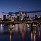 2017 Frankfurter Skyline von der Flößerbrücke aus