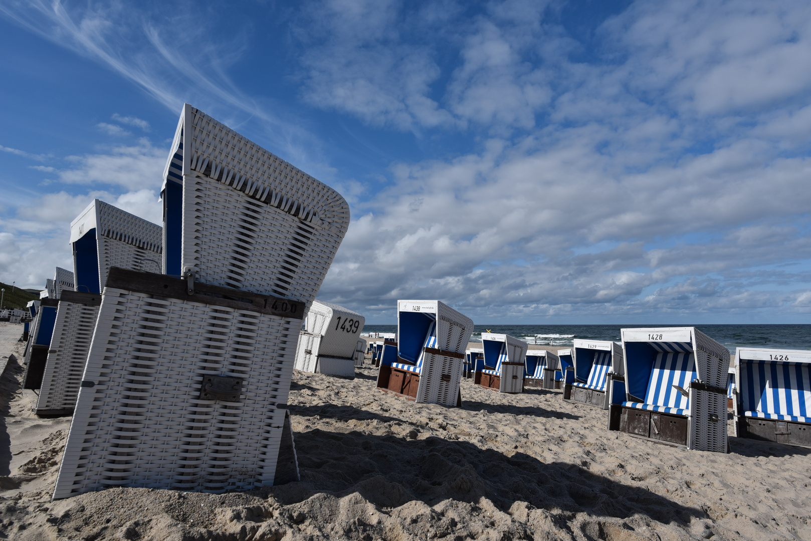 2017 Strandkörbe in Westerland auf Sylt