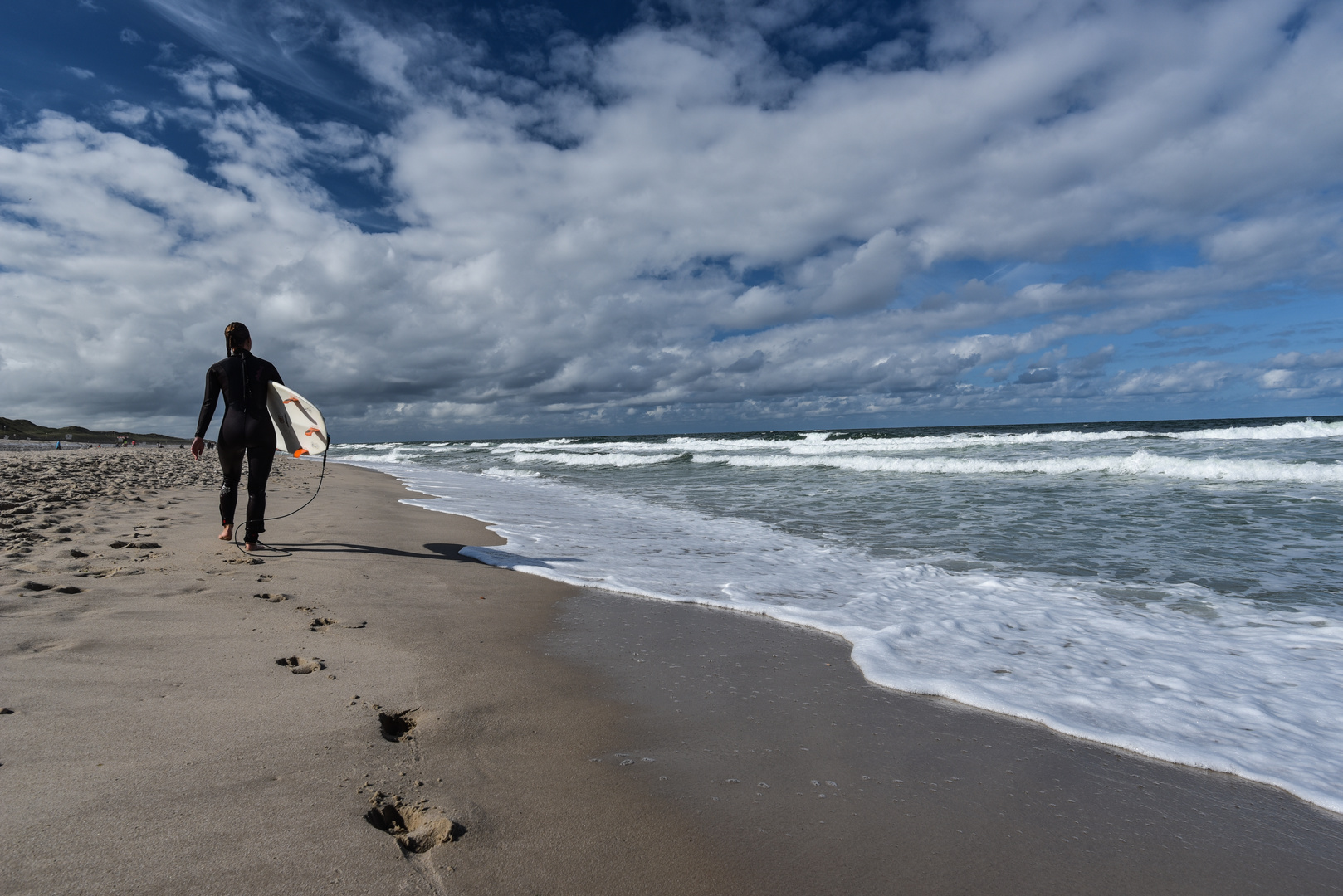 2017 Surferin in Westerland auf Sylt