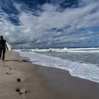 2017 Surferin in Westerland auf Sylt