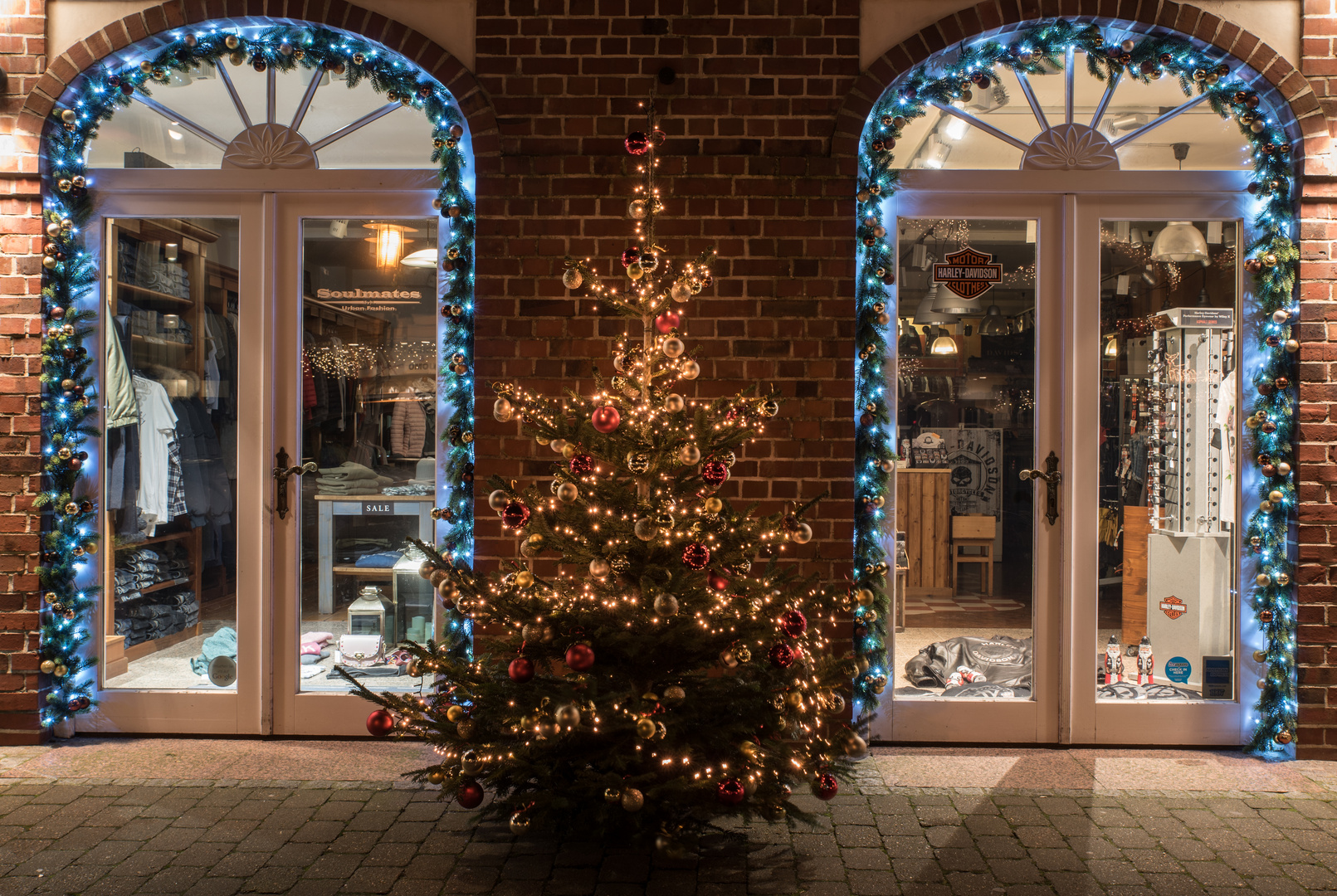 2017 Weihnachtsbeleuchtung in Westerland auf Sylt