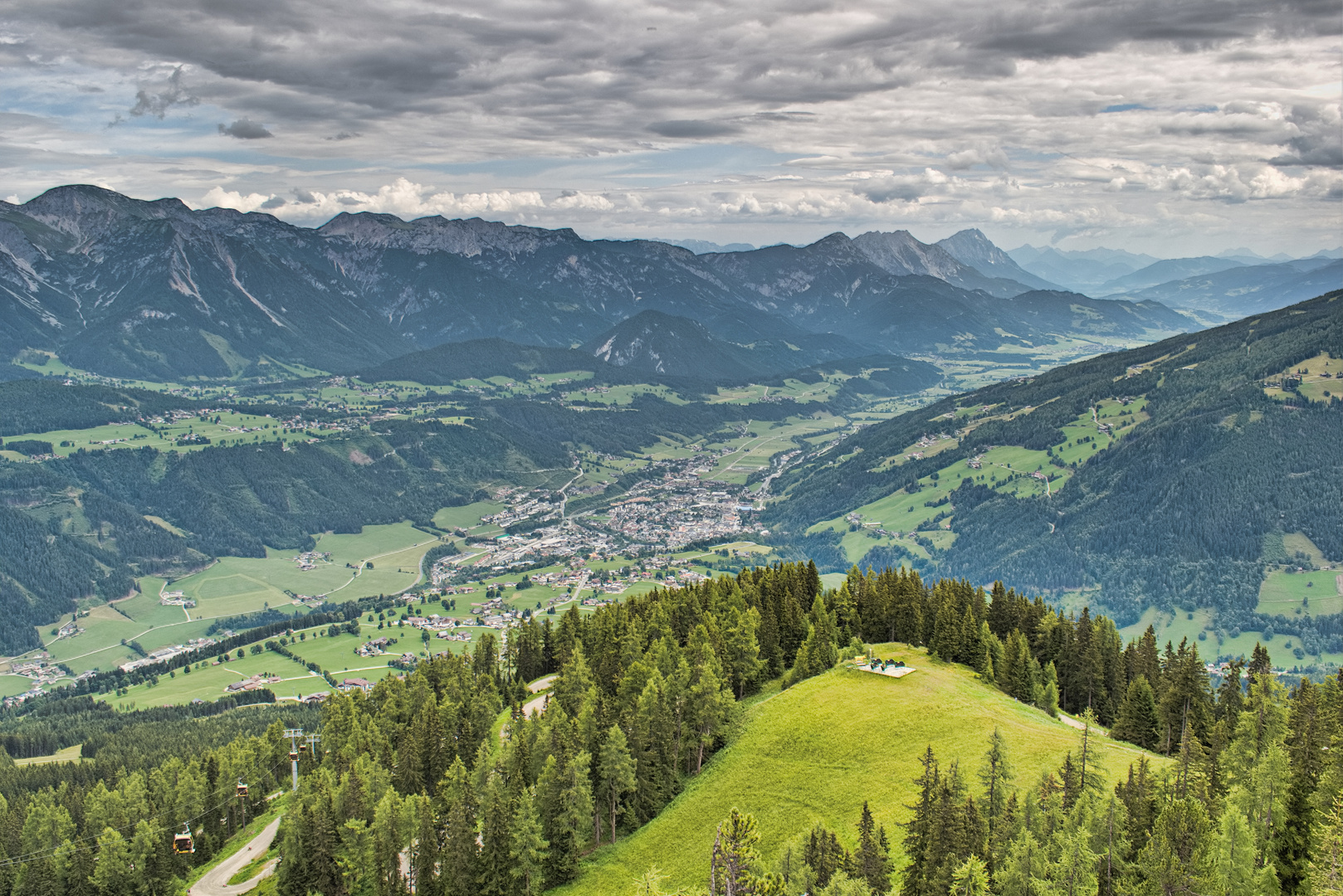 20170709 Blick auf Schladming