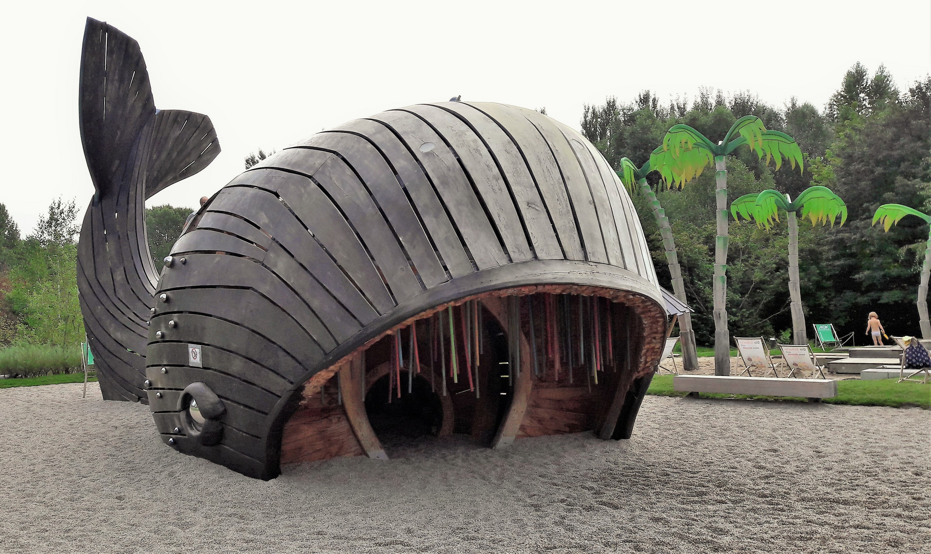 20170828 Berlin. Bundesgartenschau 2017 Dem Wal ins Maul geschaut Foto