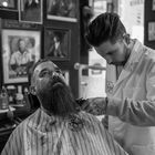2018 - Barbier beim Bartschneiden (Torreto in Frankfurt)