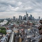 2018 Blick vom Domturm auf die neue Altstadt und Skyline in Frankfurt