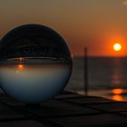 2018 Sonnenuntergang auf Sylt im Lensball