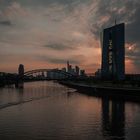 2018 Sonnenuntergang über der EZB