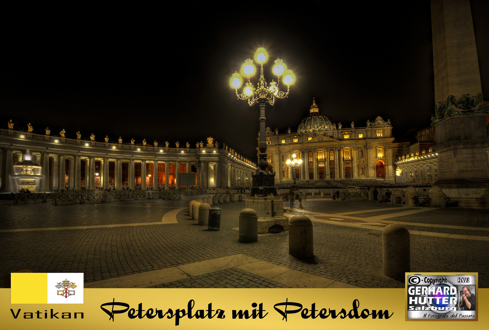 2018 Vatikan Petersplatz mit Petersdom