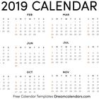 2019 Calendar