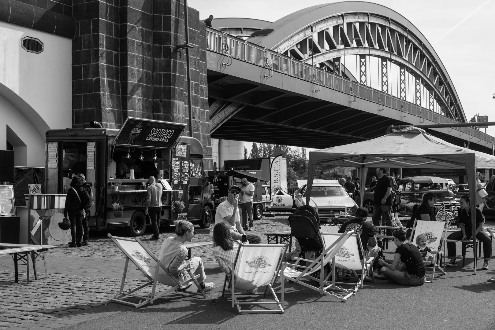 2019 Leben unter der Honsellbrücke in Frankfurt