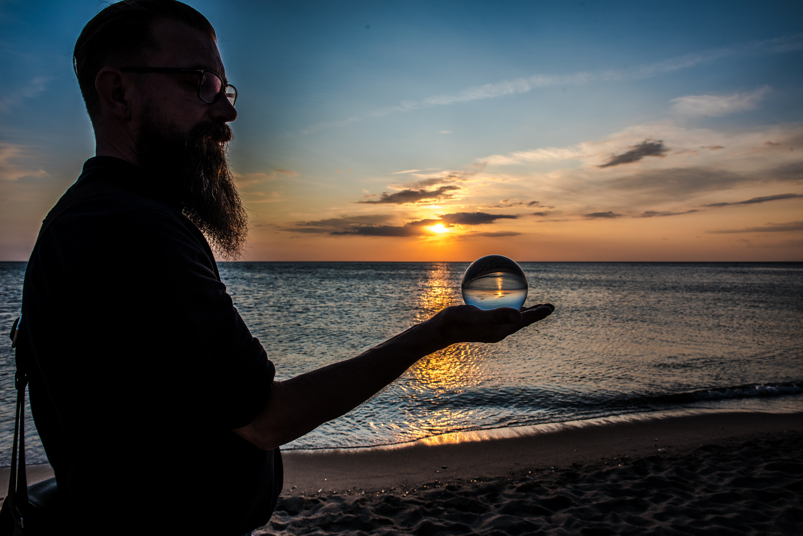 2019 Magischer Moment beim Sonnenuntergang auf Sylt