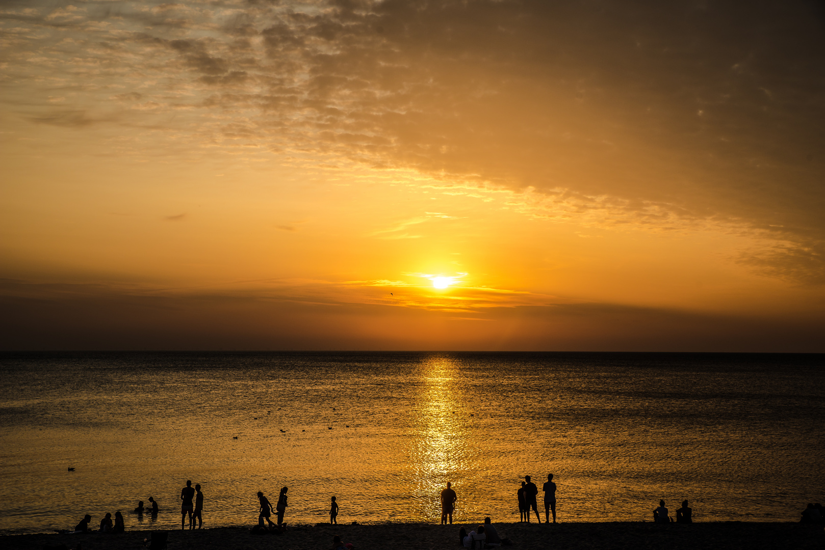 2019 Sonnenuntergang in Westerland auf Sylt